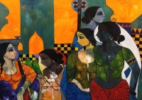 Abrar Ahmed, 36 x 48 Inch, Oil on Canvas, Figurative Painting, AC-AA-363